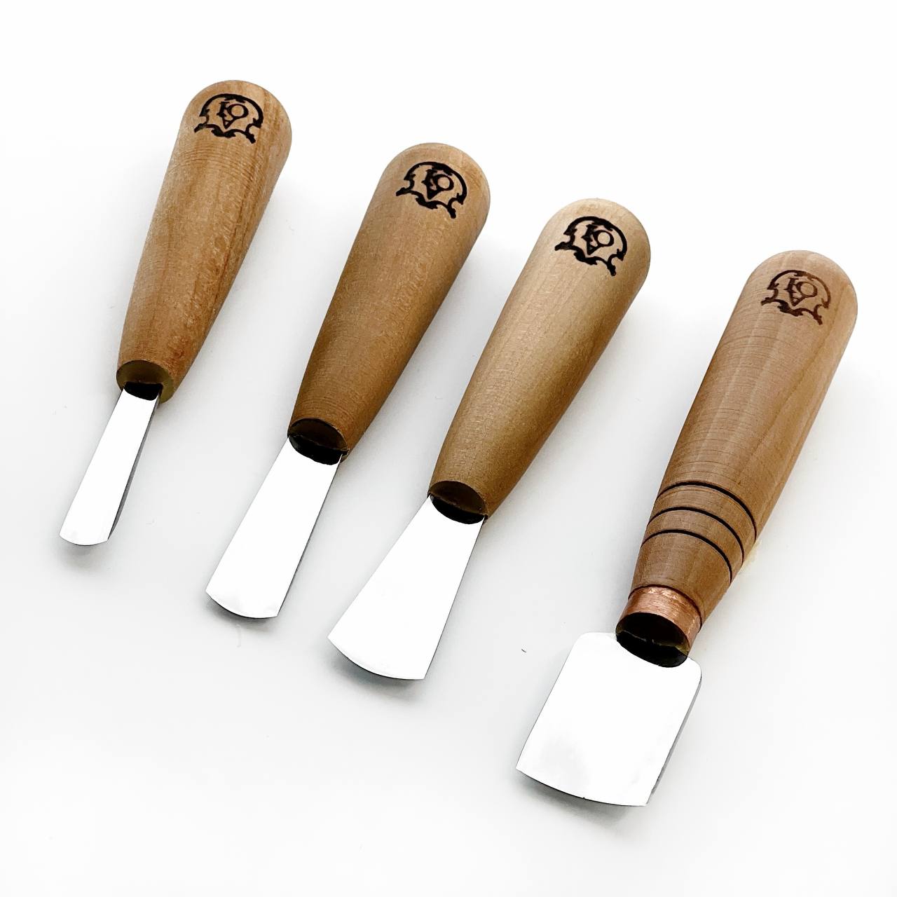 Short wood carving tools, sloping gouge STRYI-AY Profi, Relief carving tools