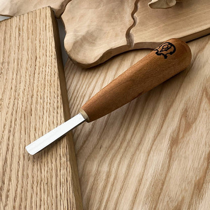 Short wood carving tools, sloping gouge STRYI-AY Profi, Relief carving tools