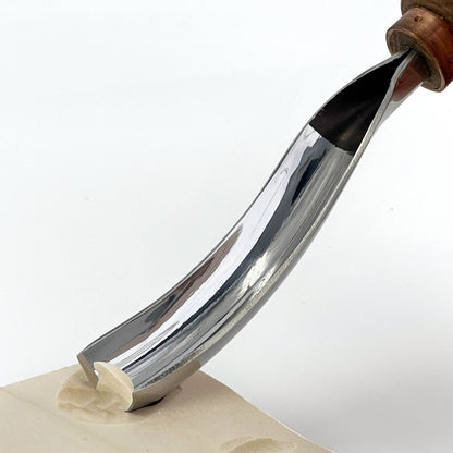 STRYI Profi Profile 9, 0.8 in (20mm)Bent Gouge for Relief and Bowl Carving