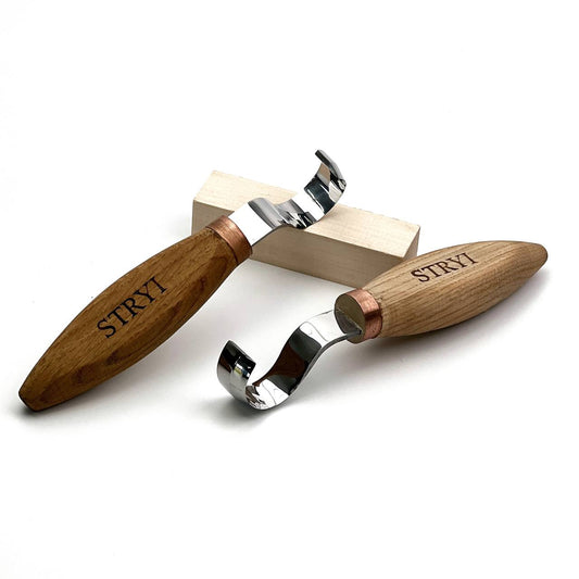 Spoon carving tool: STRYI Profi 30mm Hook Knife Set (Left & Right)