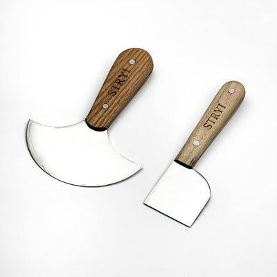 Premium Leather Craft Knife Set – 2-Piece Skiving & Cutting Tool Set with Gift Box