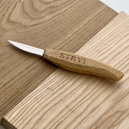 STRYI Profi 2.2 in (58mm) Sloyd Whittling Knife — Professional Figure and Detail Carving Knife