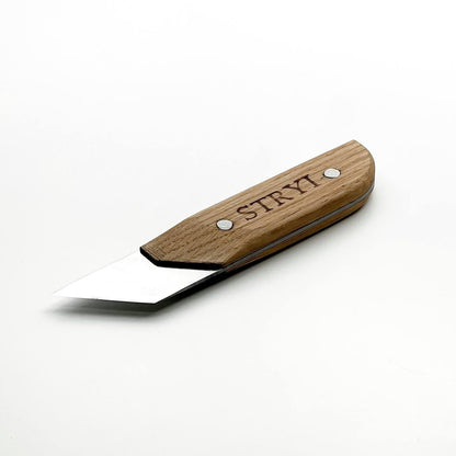 STRYI Profi 1.6 in (40mm) Skewed Carving Knife — Traditional Chip and Sculpting Tool