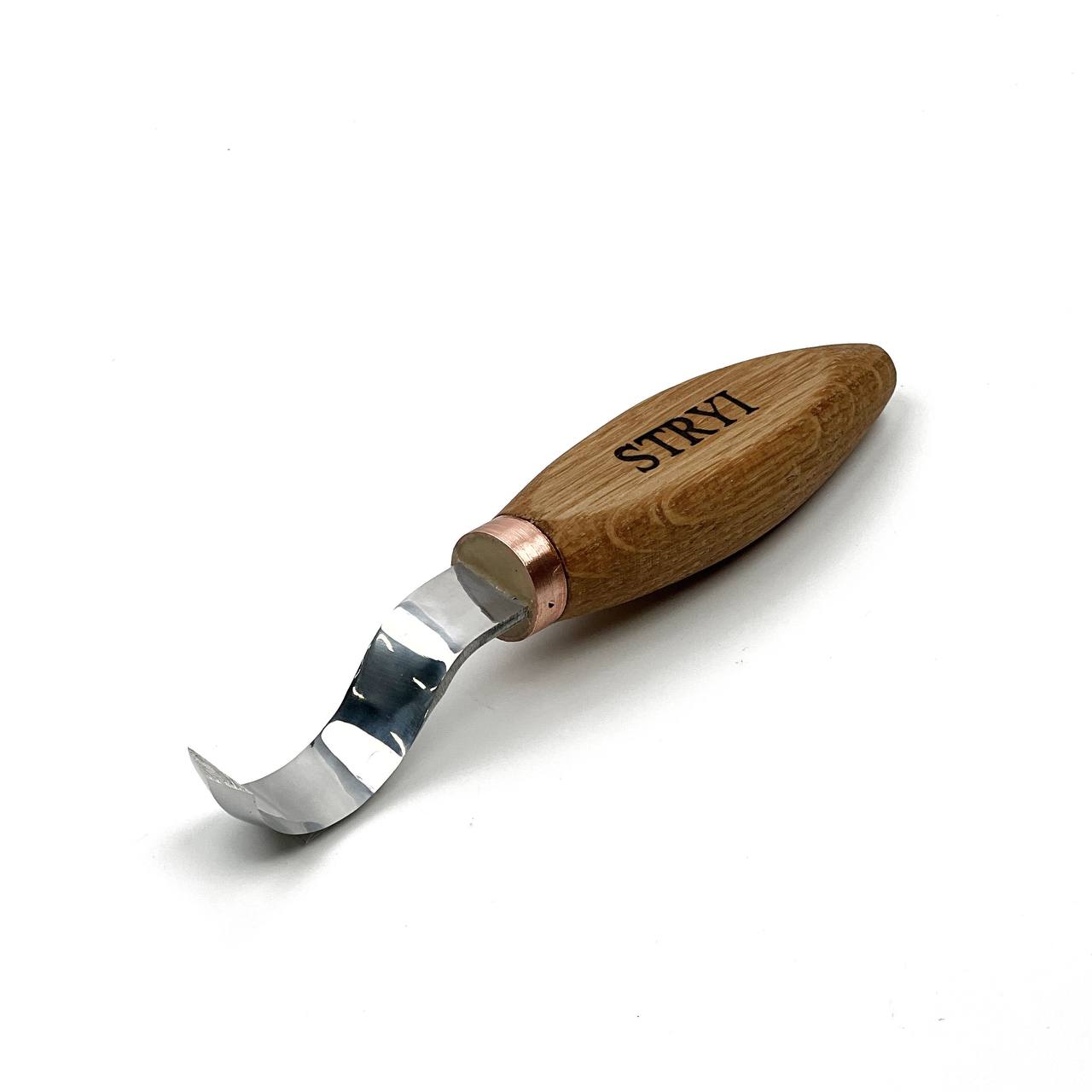 Spoon Bowl Kuksa carving hook knife 50mm STRYI Profi, Hook knife, Spoon knife, Carving plate s
