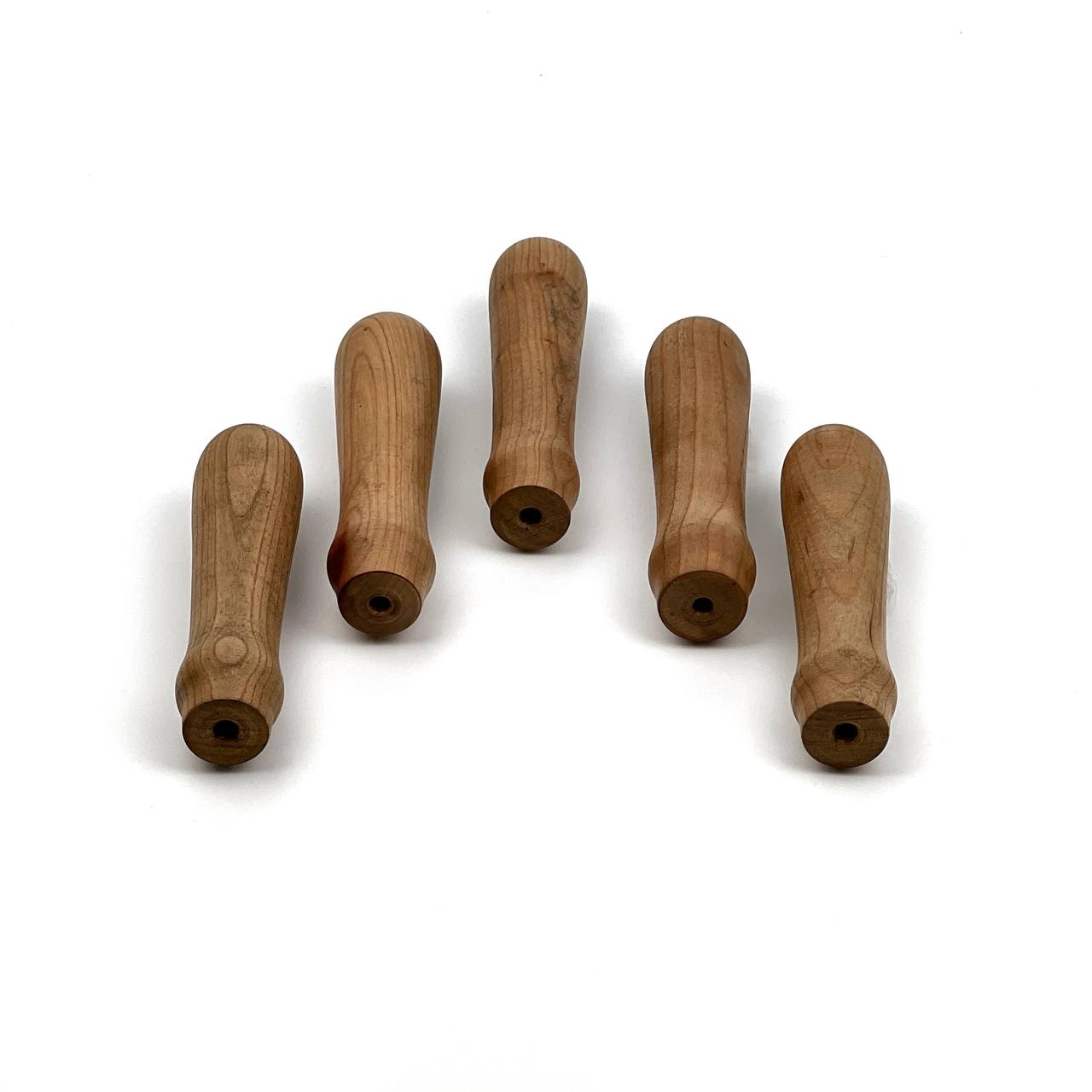 Heavy duty Oak Wood Chisel Handles | Wood Chisel Handles with Double Copper Rings | Reinforced Replacement Grips for Framing