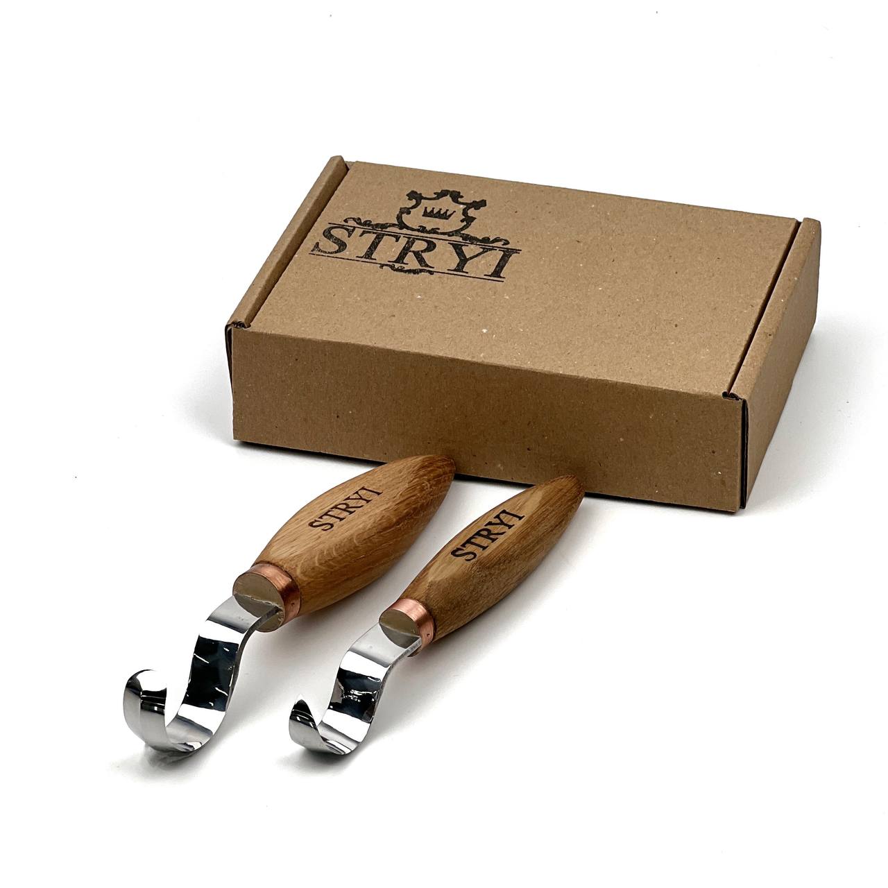Premium Spoon Carving Hook Knife Set, 2-pieces Spoon knives set