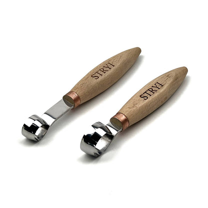 Hand-Forged Professional Round Scorp Carver Set (2-Piece / 3-Piece Kit)