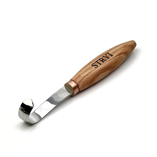 STRYI 80mm Long-Blade Hook Knife – Sloping Spoon Carver