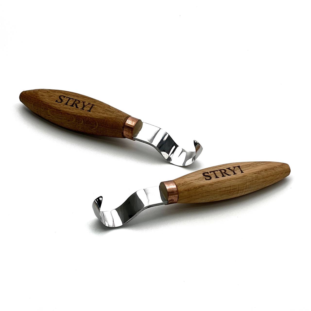 Spoon Carving: The STRYI Profi 25mm Pointed Hook Knife Set (Left&Right)
