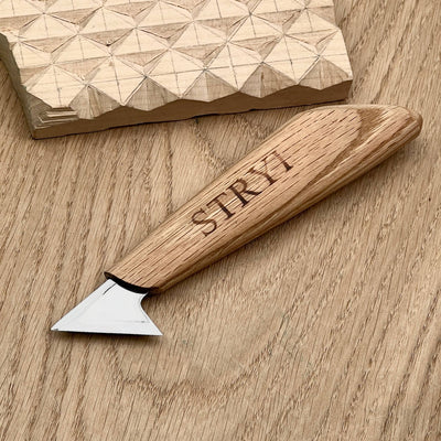 Wood Carving Kit 7 pcs, Chisels and Gouges  STRYI Profi, Versatile Carving Set