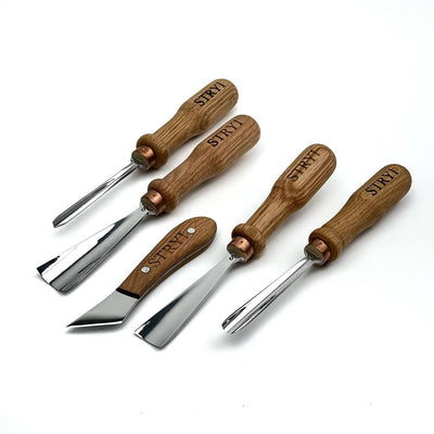 Relief Carving Tool Set, 5-Piece STRYI Profi Kit for Fine Ornament