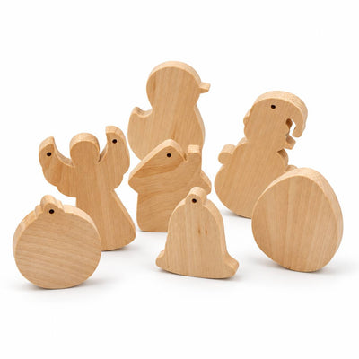 Blanks' set for  handmade Easter decor, carving Easter decor items, blanks for creativity, making wooden toys