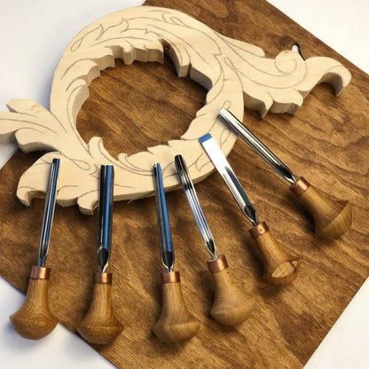 Fine Detail: 6-Piece Professional Relief Carving Set