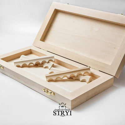 Wooden Blank for Woodcarving | Basswood Box for Chess &Backgammon | Carving & Storage Case