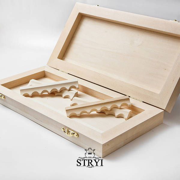 Wooden Blank for Woodcarving | Basswood Box for Chess &Backgammon | Carving & Storage Case