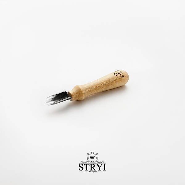 Skew-beveled short gouge STRYI-AY Chip carving gouge Standart