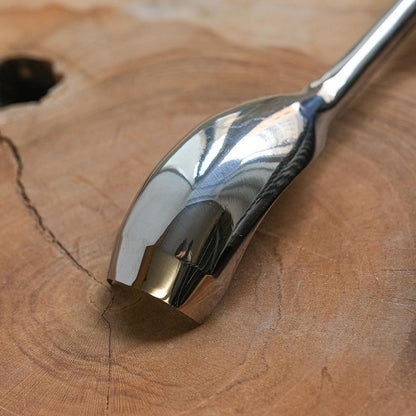 STRYI Profi Short Bent Gouge 0.8 in (20mm) for Wood Carving and Detailed Hollowing