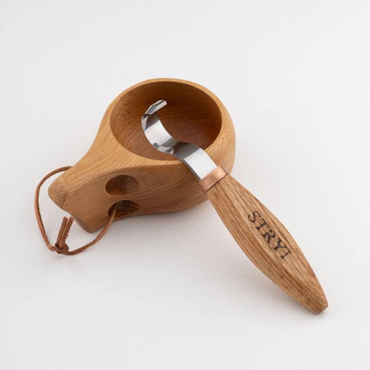 STRYI Profi 40mm Large Spoon & Kuksa Hook Knife