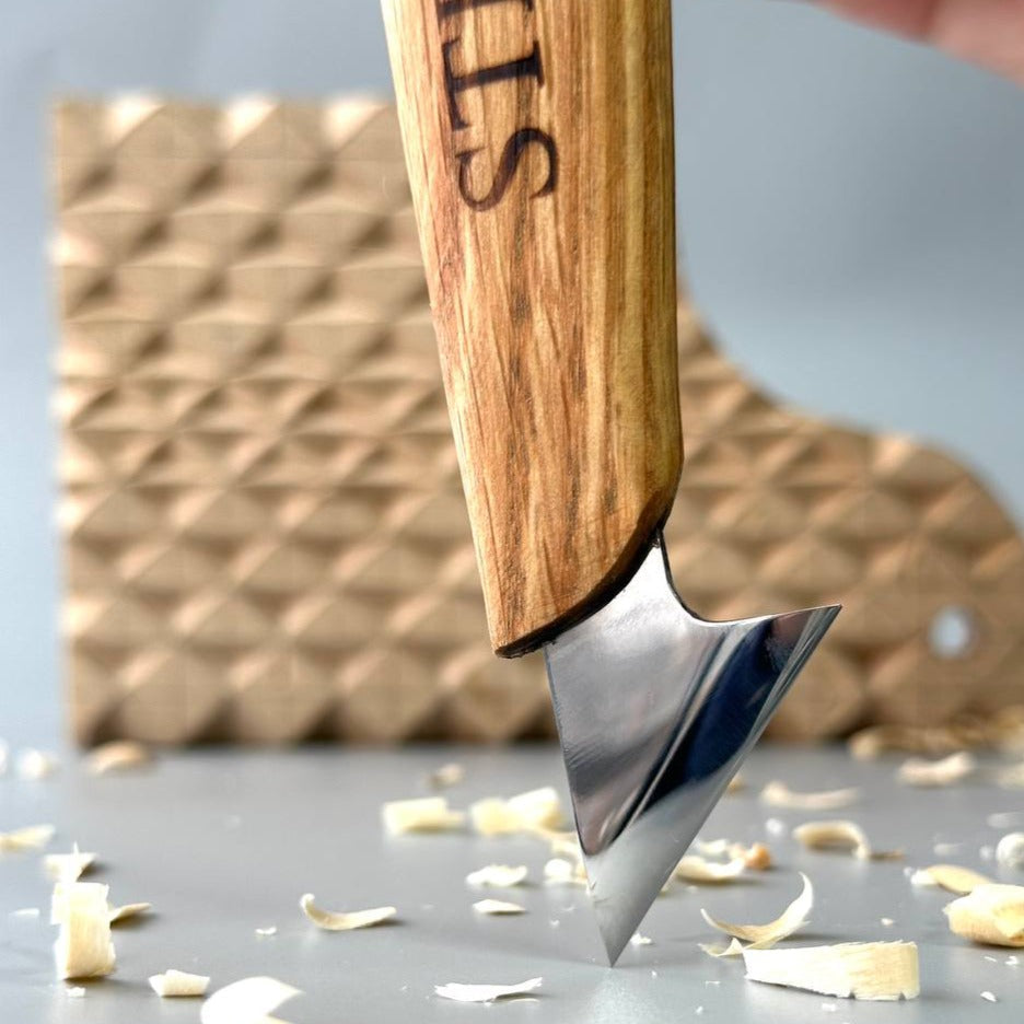 STRYI Profi 1.4 in (35mm) Relief Knife for Wood Carving Knife