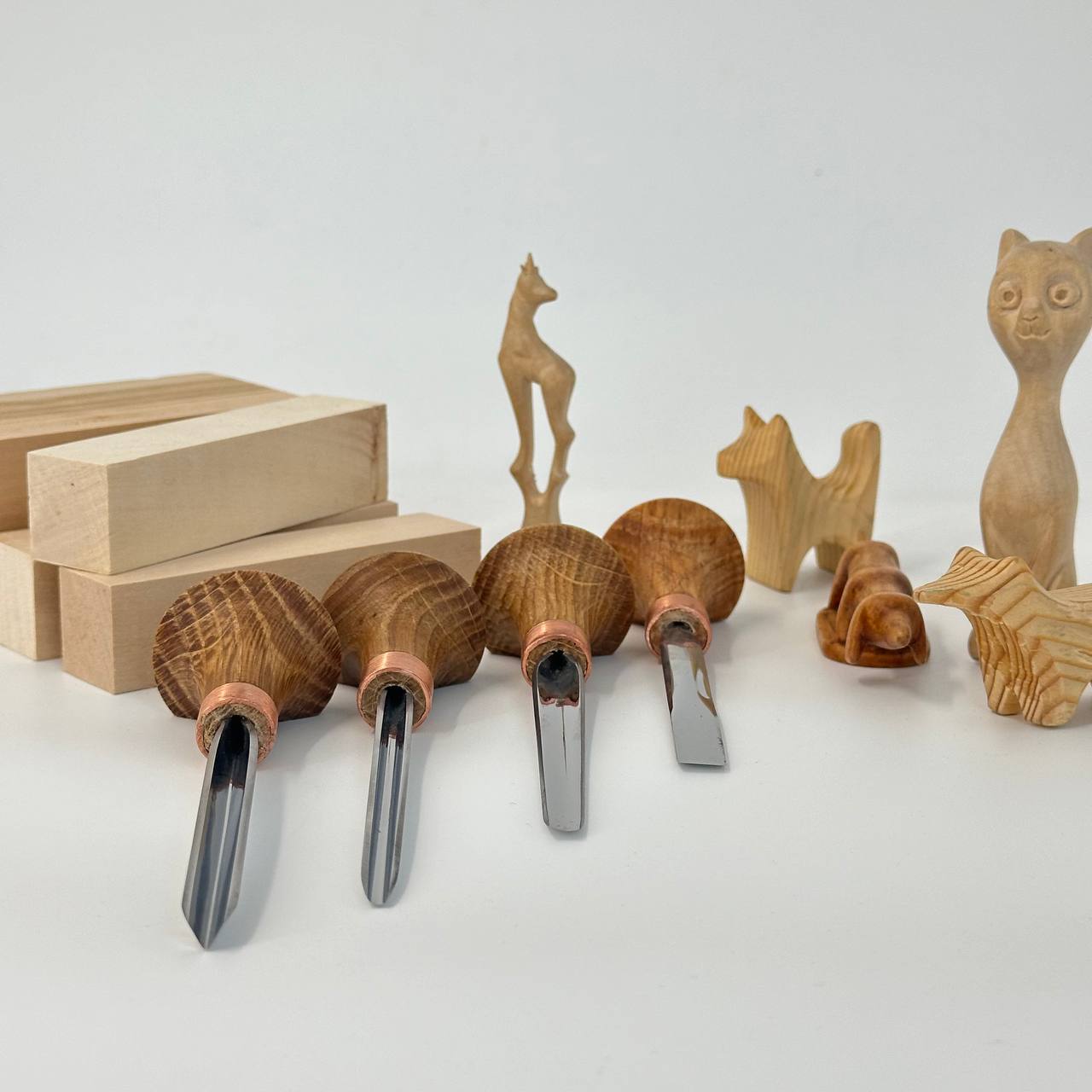 Micro Carving Tools: 4-Piece Palm Set for Whittling & Jewelry