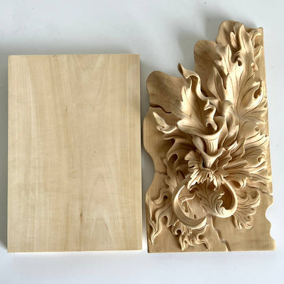 Basswood board for carving 30*20*2cm, Wood blank for wood carving, decoration, scrapbooking, practice board