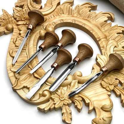 Fine Detail: 6-Piece Professional Relief Carving Set