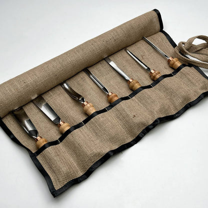 3D Relief Carving & Wood Texturing Set: 7-Piece STRYI Profi Basic Gouge Set