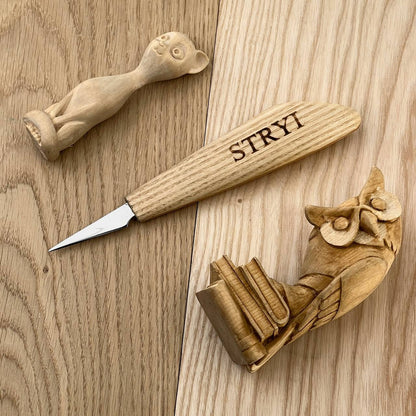 STRYI Profi 1.6 in (40mm) Detail Knife for Wood Carving Knife