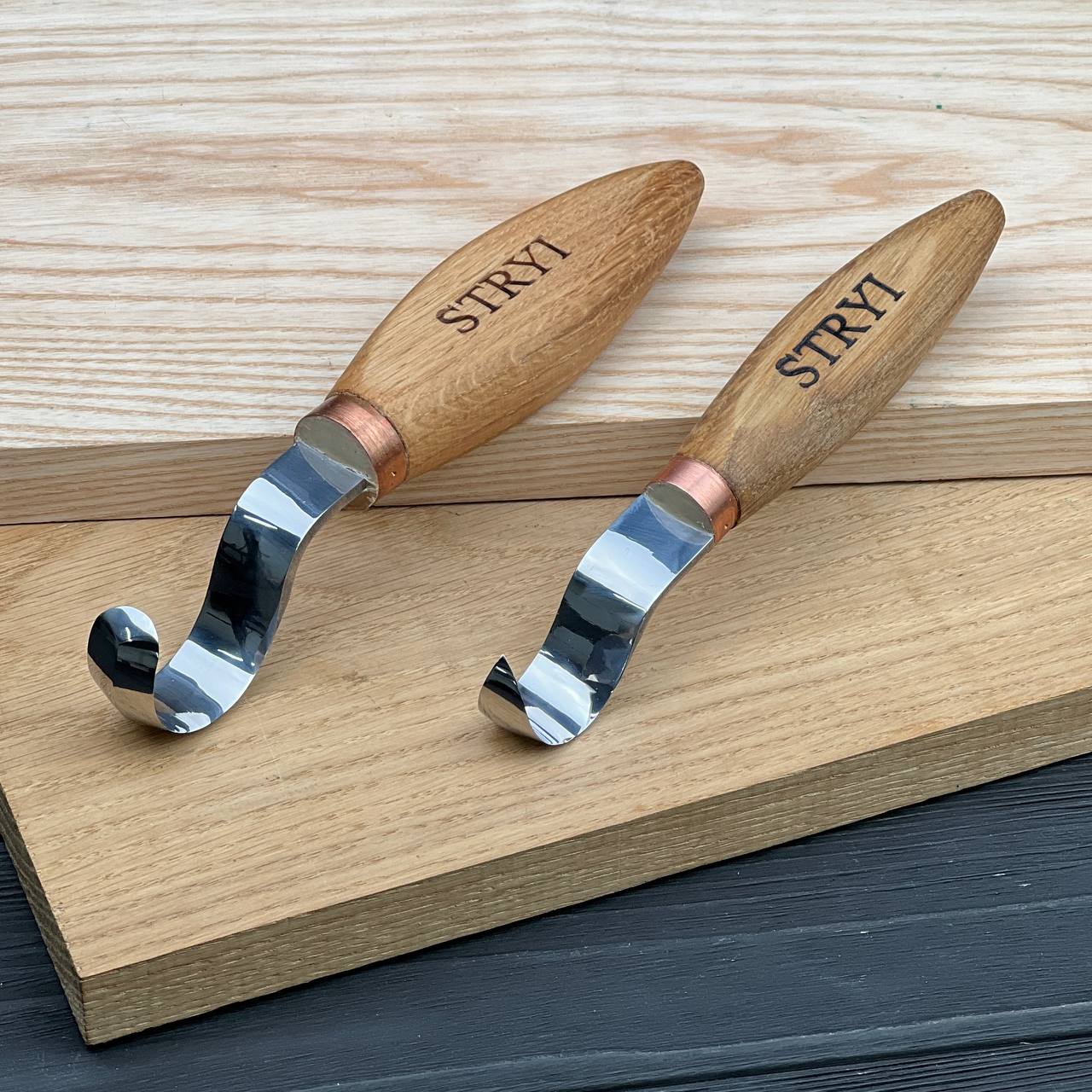 Premium Spoon Carving Hook Knife Set, 2-pieces Spoon knives set