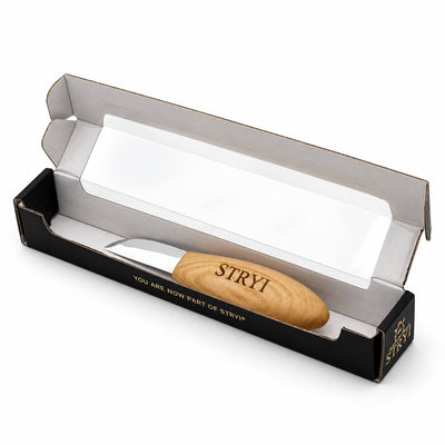 Carving Knife, 50mm Blade, Sloyd/Whittling Knife STRYI Profi — for Woodcarving