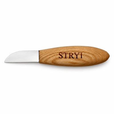 Carving Knife, 50mm Blade, Sloyd/Whittling Knife STRYI Profi — for Woodcarving