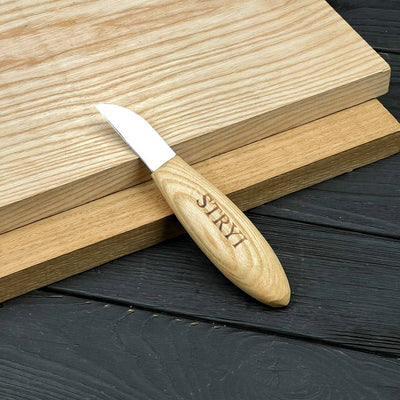 Carving Knife, 50mm Blade, Sloyd/Whittling Knife STRYI Profi — for Woodcarving