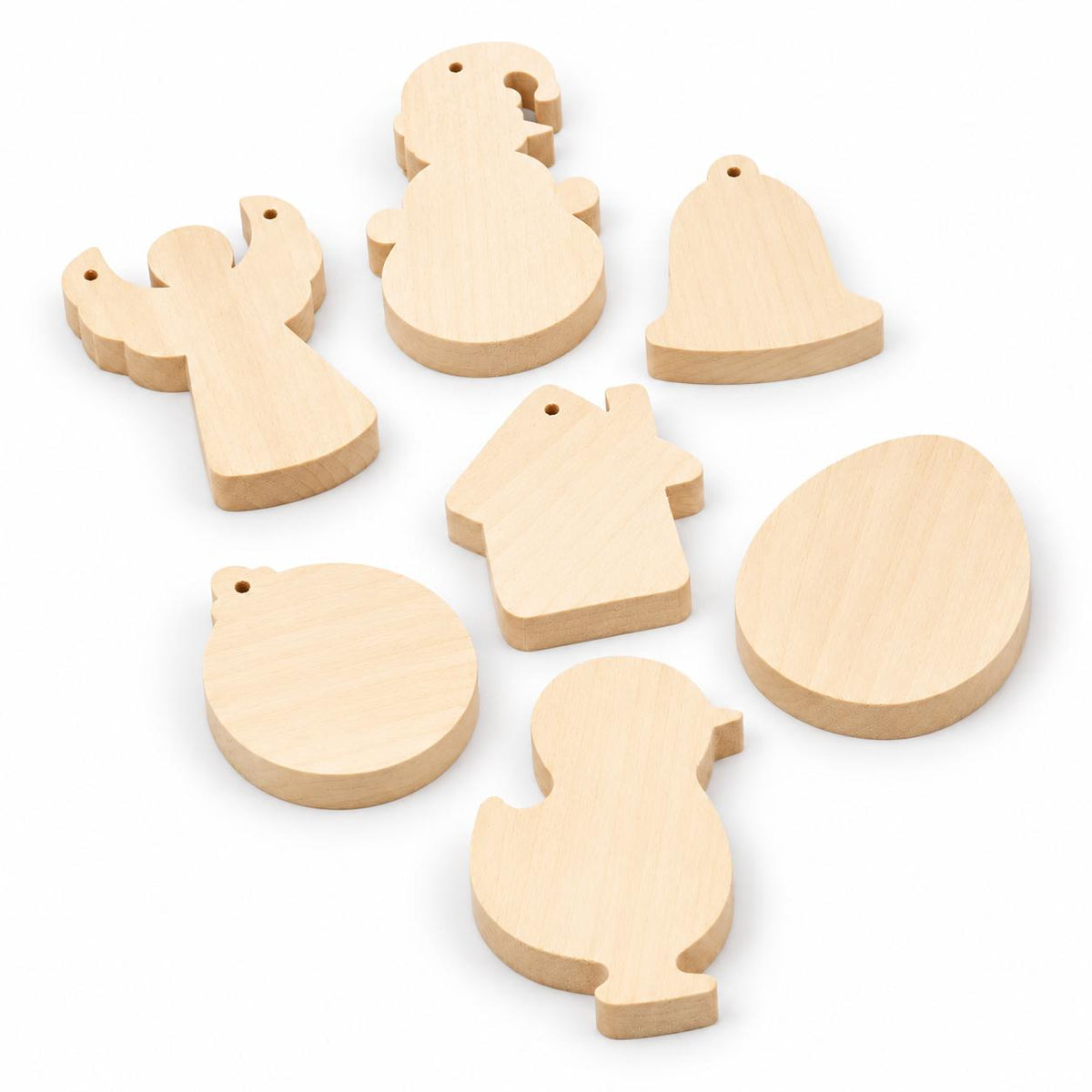 Blanks' set for  handmade Easter decor, carving Easter decor items, blanks for creativity, making wooden toys