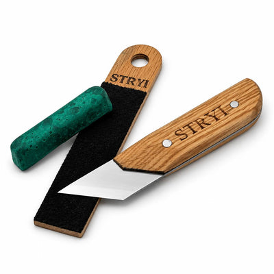 Carving Knife, 40mm Blade, Skewed Carving Knife STRYI Profi — for Sculpting