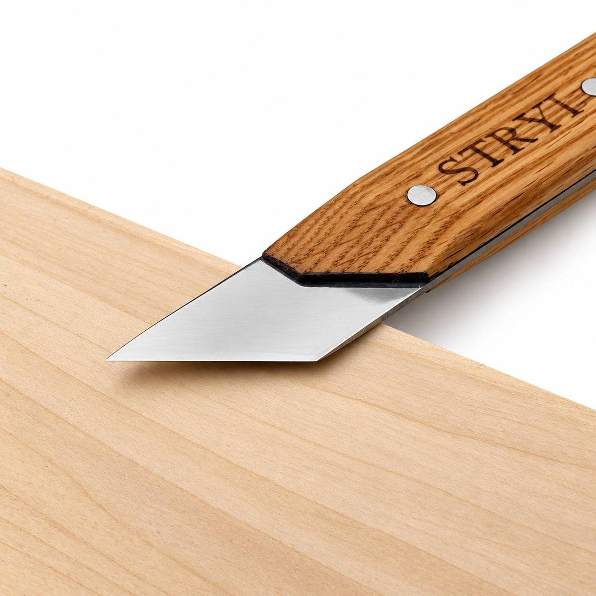 Carving Knife, 40mm Blade, Skewed Carving Knife STRYI Profi — for Sculpting