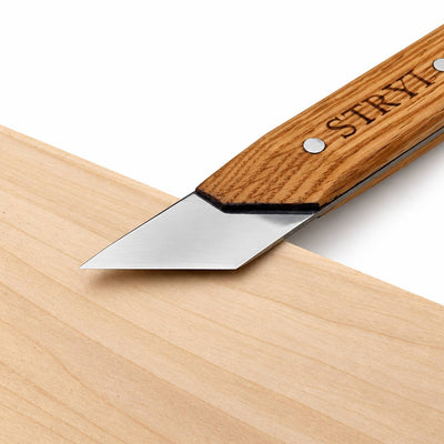 Carving Knife, 40mm Blade, Skewed Carving Knife STRYI Profi — for Sculpting