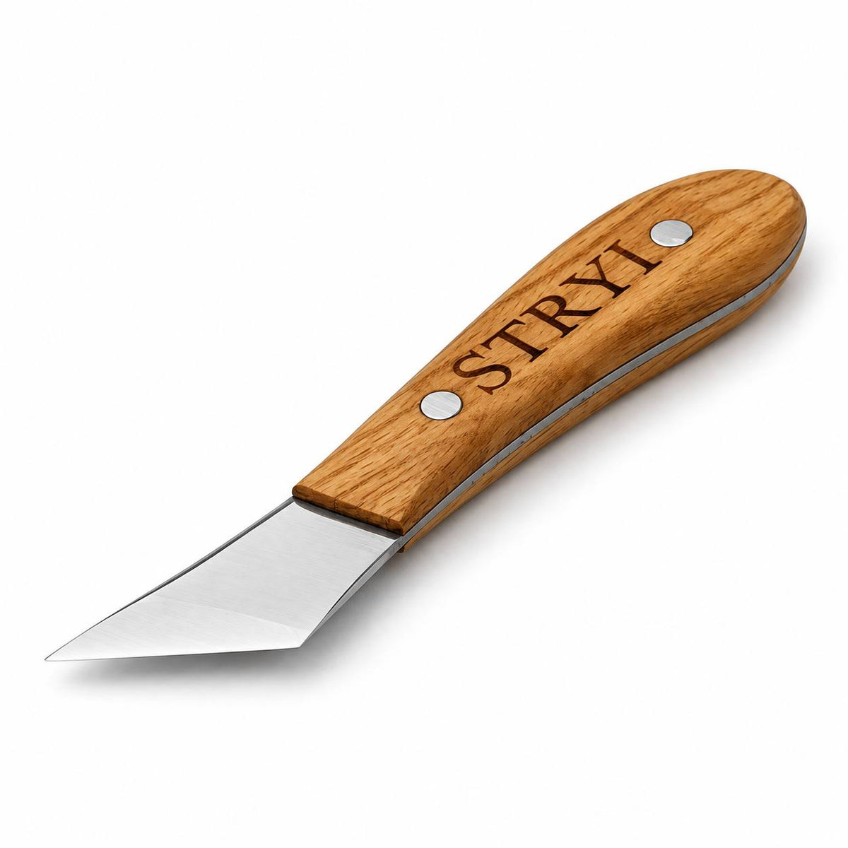 Figured carving knife for woodcarving 40mm STRYI Profi, Whittling knives, Sloyd knives, Knife for wooden jewelry