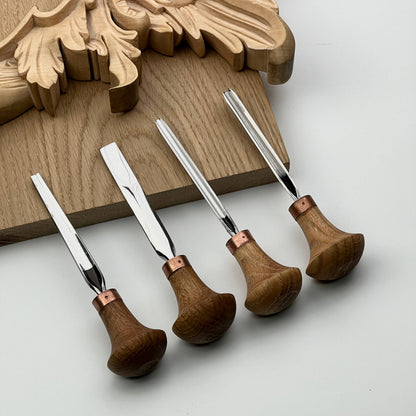 Micro Carving Tools: 4-Piece Palm Set for Whittling & Jewelry