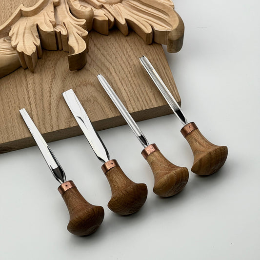 Micro Carving Tools: 4-Piece Palm Set for Whittling & Jewelry