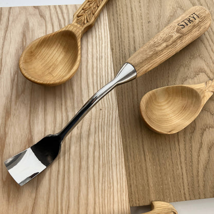 Hollowing Bowl & Kuksa Set: 4-Piece STRYI Profi Bowl & Kuksa Carving Set