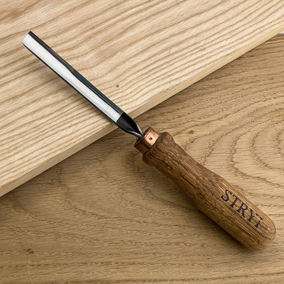 Straight Gouge, Sweep #7 Medium, STRYI Profi — for Relief Carving and Textures