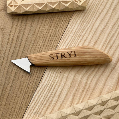STRYI Profi 1.4 in (35mm) Relief Knife for Wood Carving Knife