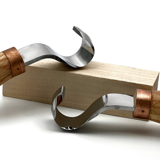 Spoon Hollowing & Bowl Carving: The 20mm Professional Spoon & Kuksa Carving Set (Left & Right)