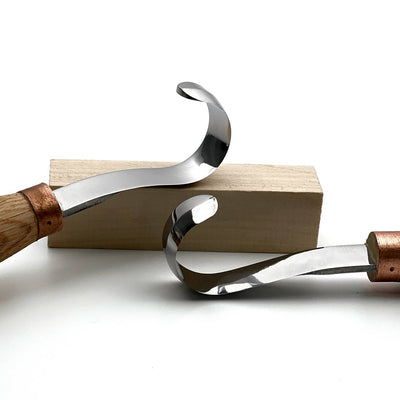 The Spoon knife STRYI Profi 80mm Hook Knife Set (Left & Right)