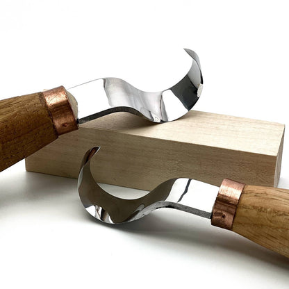 Spoon Carving: The STRYI Profi 25mm Pointed Hook Knife Set (Left&Right)