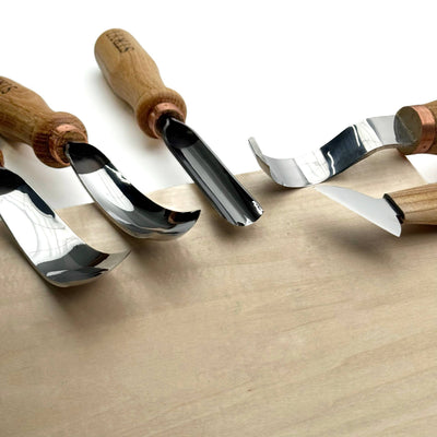 5-Piece Wood Carving Chisel Set | Universal Relief & Deep Carving Tools
