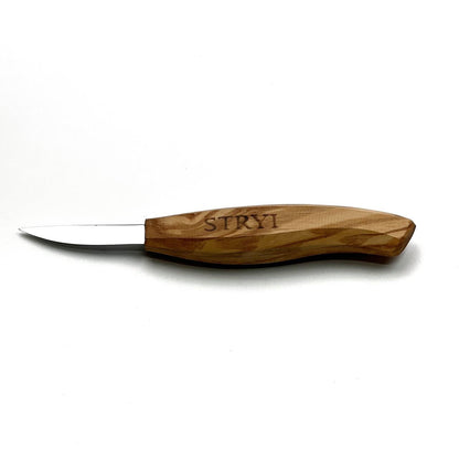 STRYI Profi 2.2 in (58mm) Sloyd Whittling Knife — Professional Figure and Detail Carving Knife