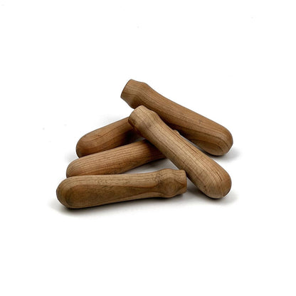 Heavy duty Oak Wood Chisel Handles | Wood Chisel Handles with Double Copper Rings | Reinforced Replacement Grips for Framing