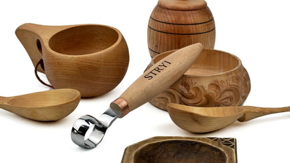 STRYI  Spoon Scorp Knife – Professional Hook Knife for Woodworking, Bowl and Kuksa Carving