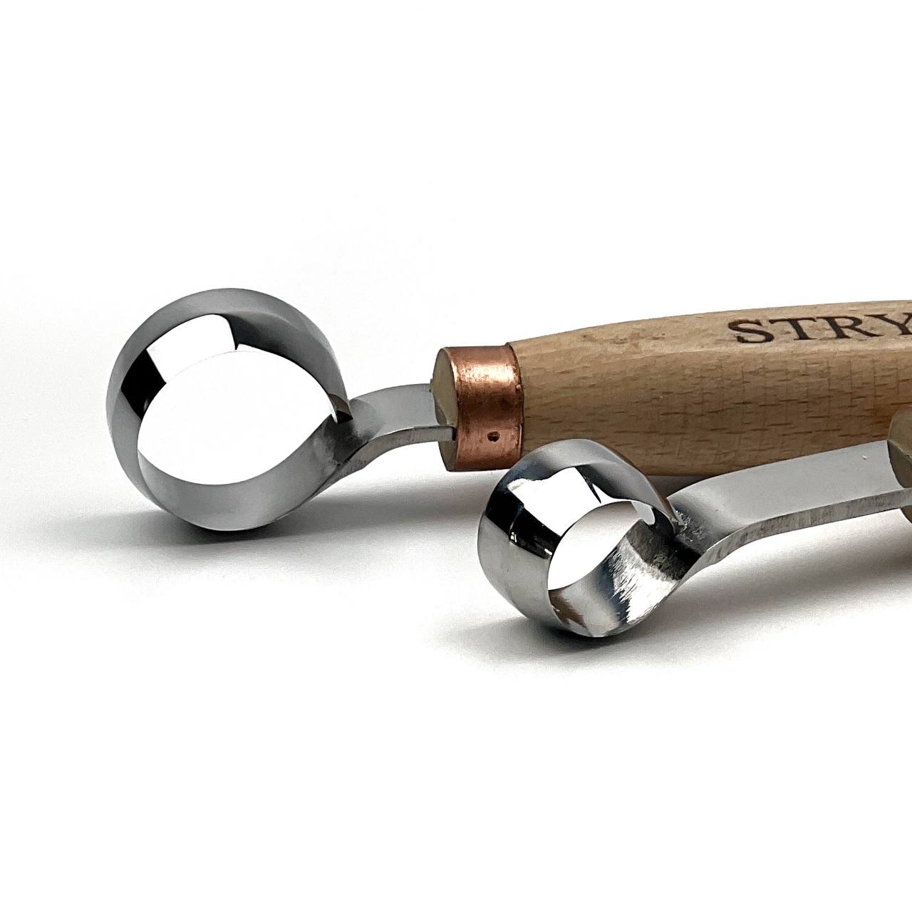 Hand-Forged Professional Round Scorp Carver Set (2-Piece / 3-Piece Kit)